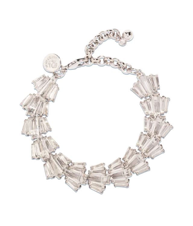 Loren Hope Norma armbånd krystall sølv 16,5 cm + 5 cm
