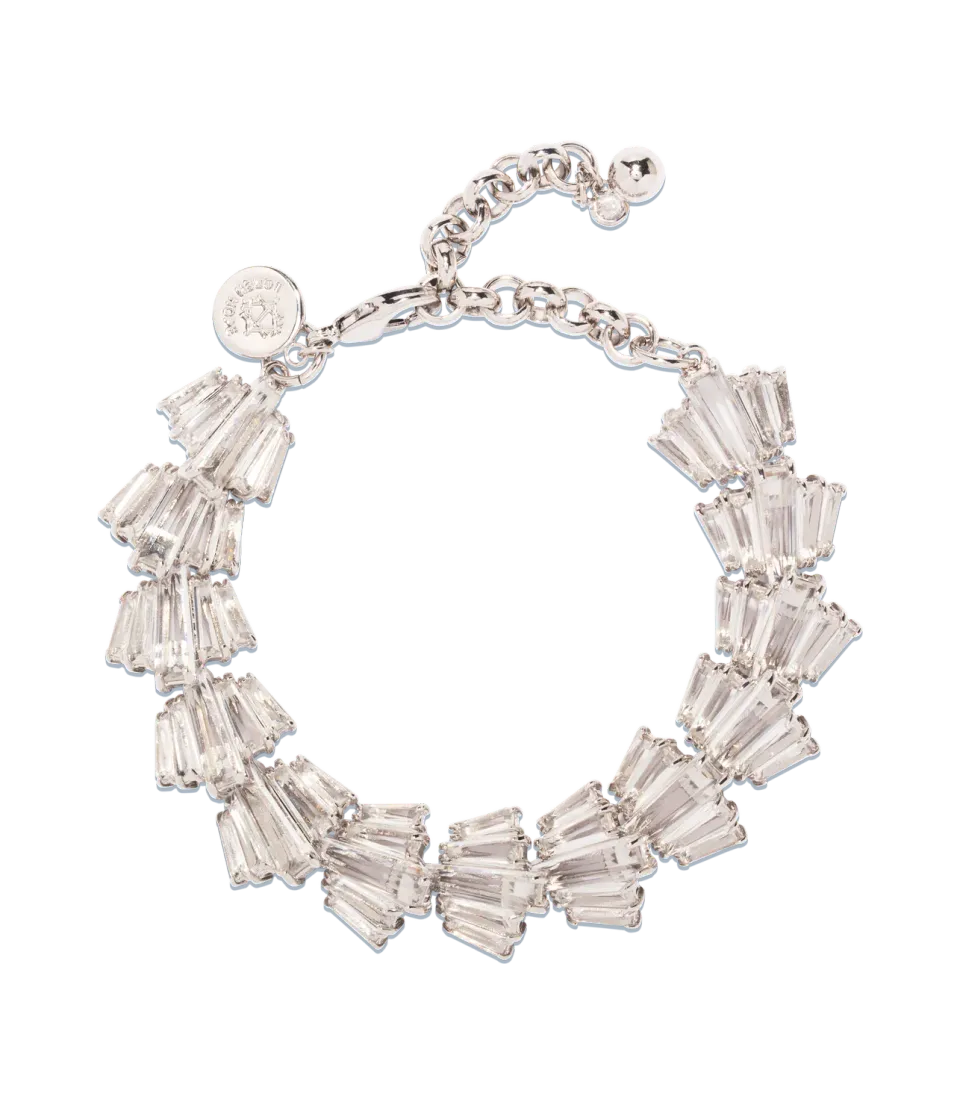 Loren Hope Norma armbånd krystall sølv 16,5 cm + 5 cm