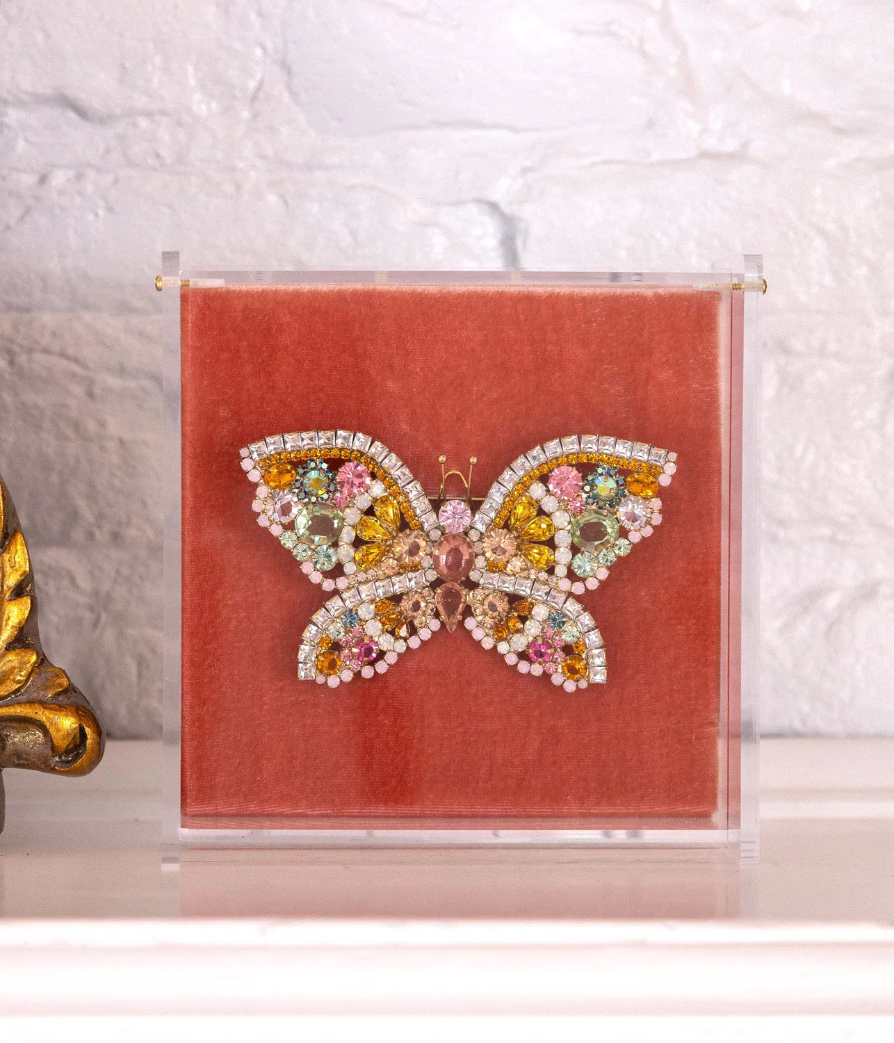 Loren Hope X-Large Butterfly brosje Topaz unika