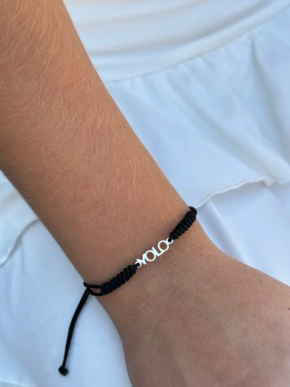 IOAKU YOLO Braided armbånd gull svart vanntett