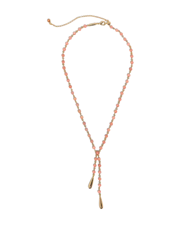 Loren Hope Sabine Y-halskjede coral jade