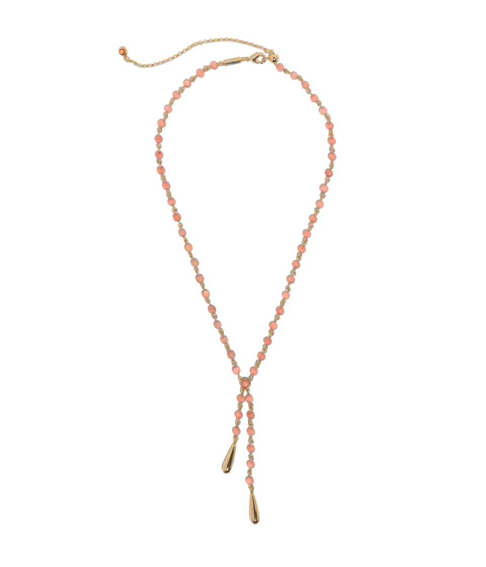 Loren Hope Sabine Y-halskjede coral jade