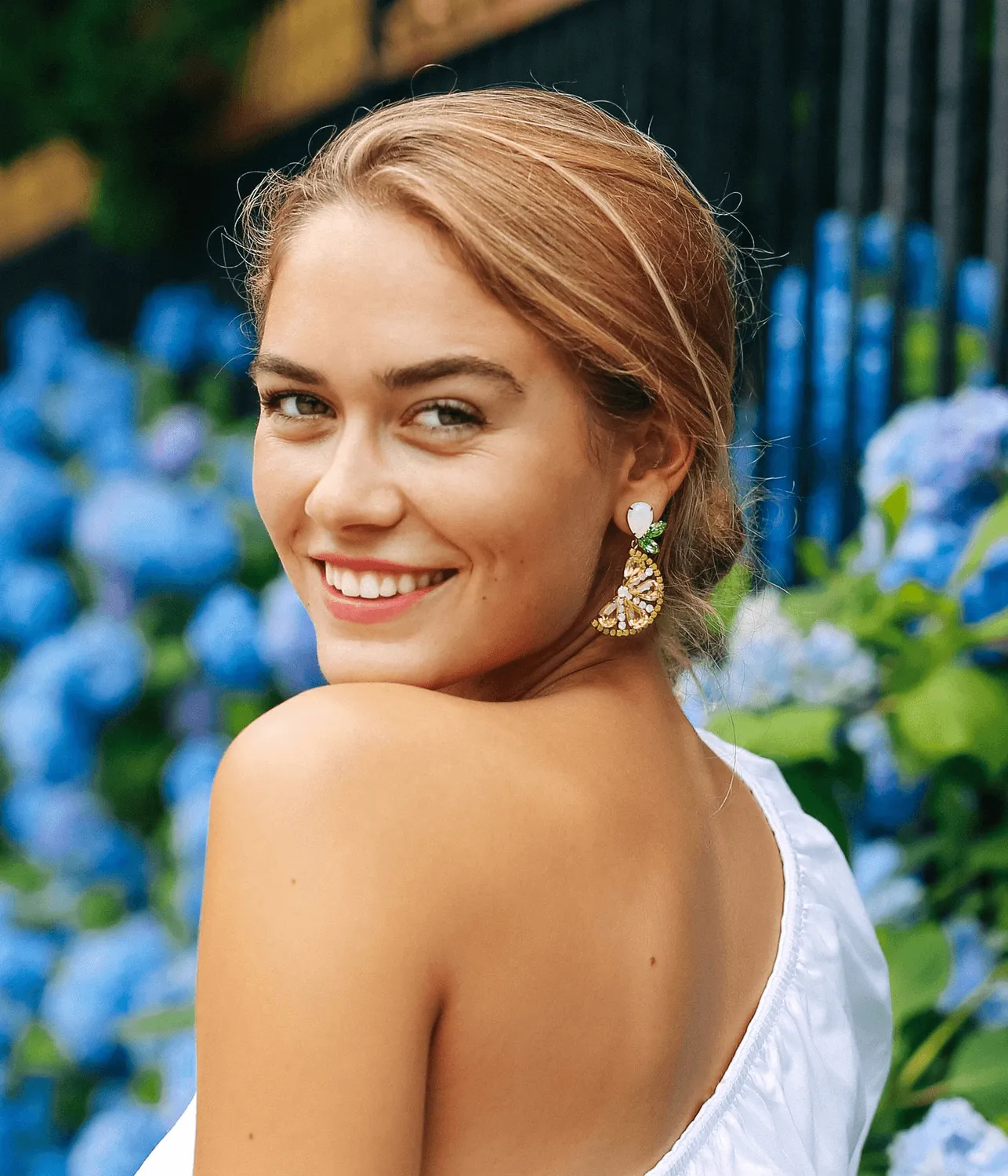 Loren Hope Lemon Drop øredobber gul dråpe