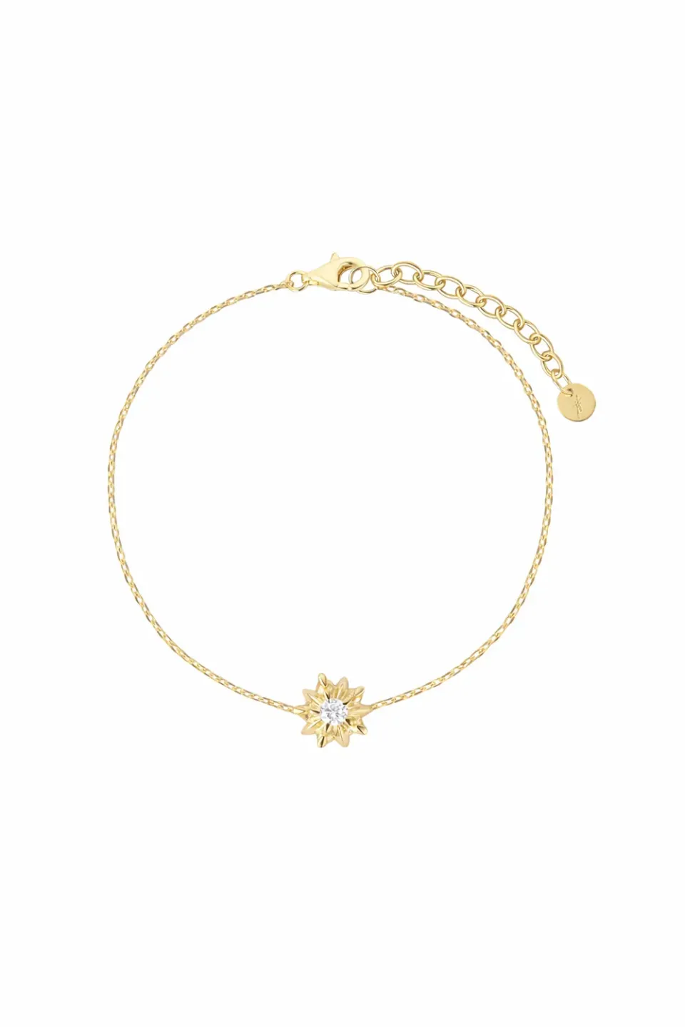 Janne Formoe Sonja armbånd 16 cm forgylt zirkonia