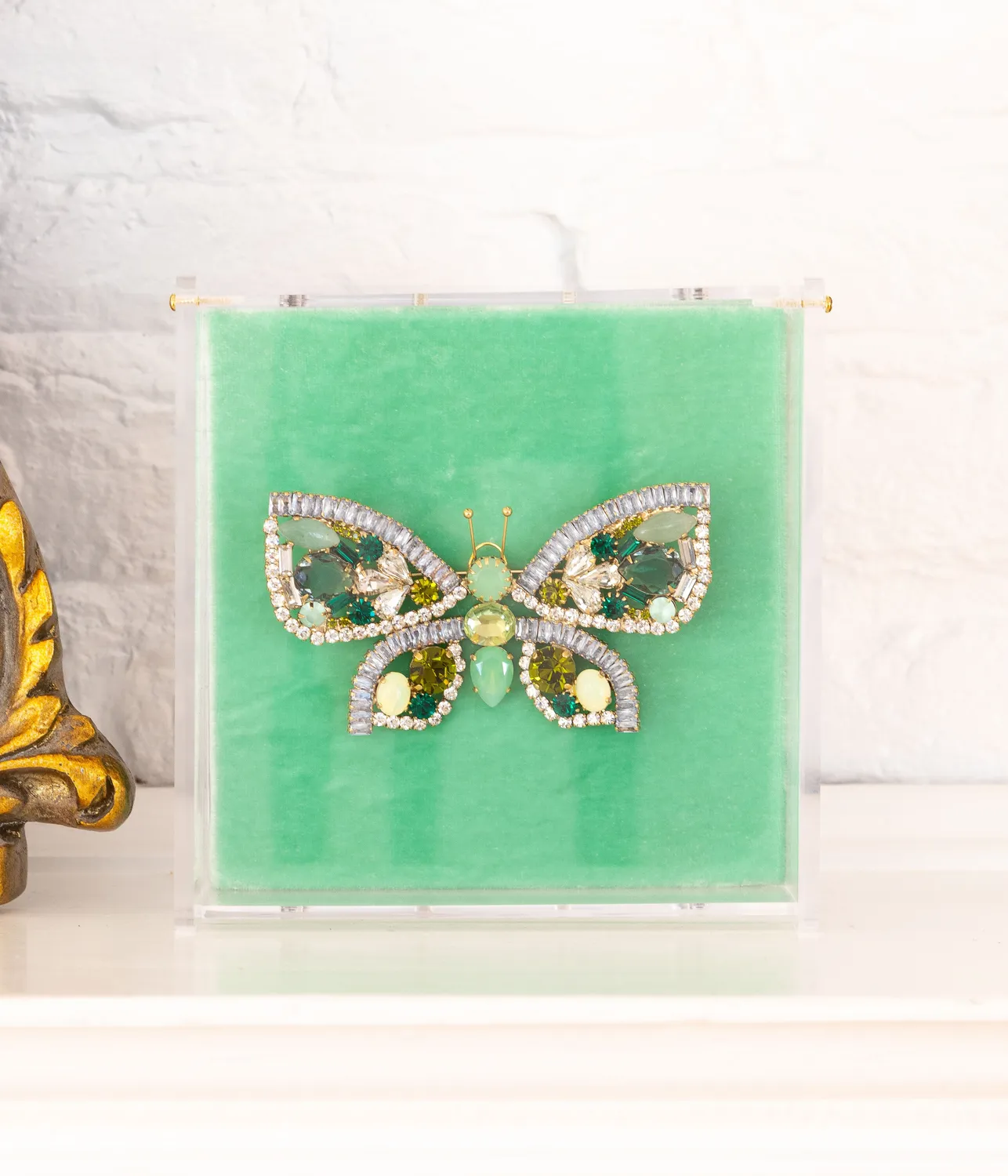 Loren Hope Butterfly Large Butterfly Pacific brosje turkis