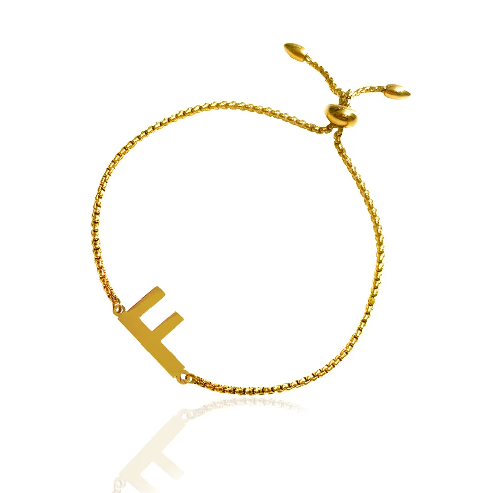 IOAKU New Identity armbånd gull bokstav A