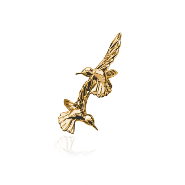 IOAKU Nectar Colibri ring gull str 7 kolibri