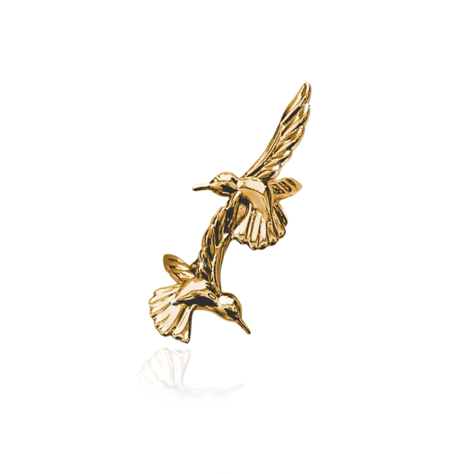 IOAKU Nectar Colibri ring gull str 7 kolibri