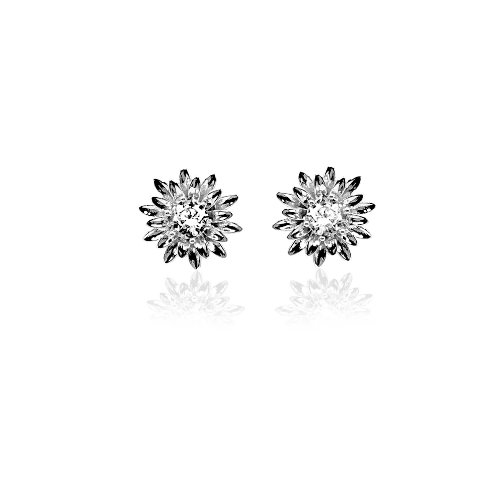 IOAKU Waterlily studs øredobber gull 2 cm