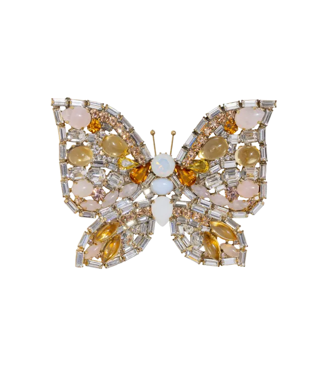 Loren Hope X-Large Butterfly brosje citrine