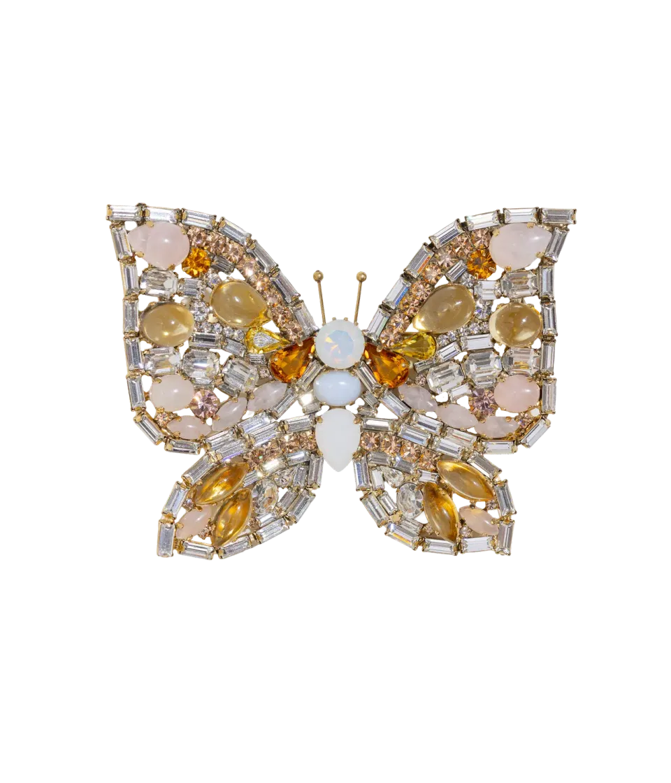 Loren Hope X-Large Butterfly brosje citrine