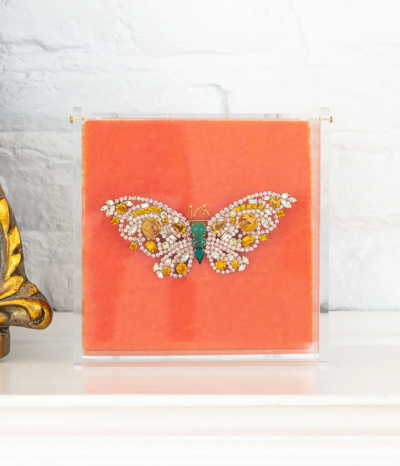 Loren Hope Butterfly Large Butterfly brosje crystal glassstein