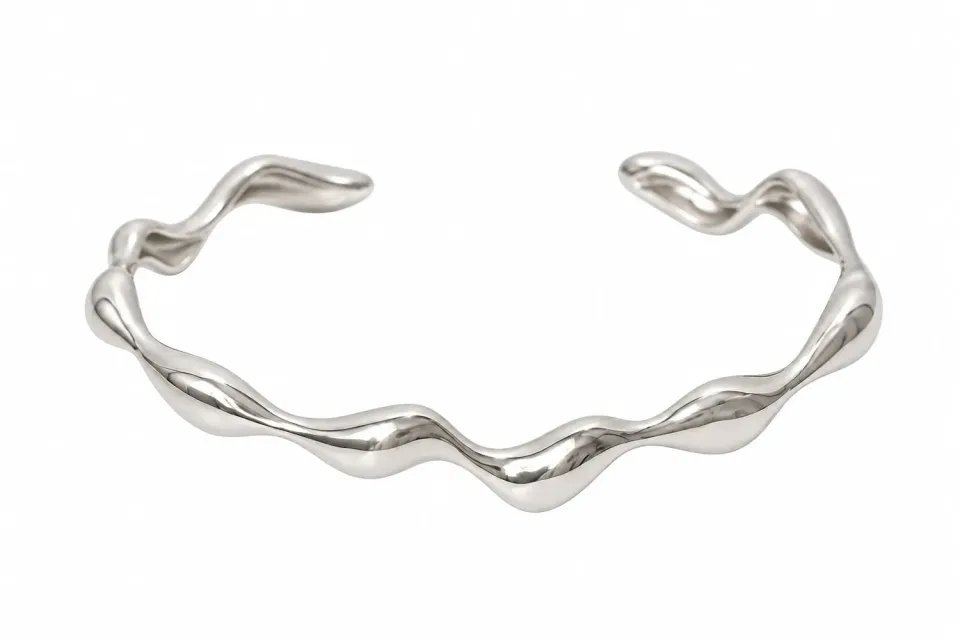 Wos Wos Up Zenaida armbånd sølv 6,5 cm bangle