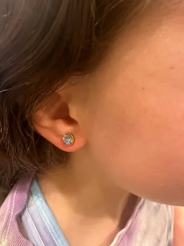 Loren Hope Kaylee øredobber Aqua 11 mm krystall