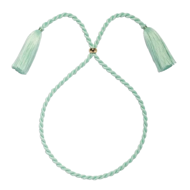 Loren Hope Marina Silk Cord halskjede aqua justerbar silke