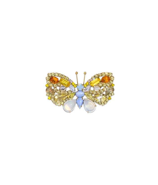 Loren Hope Butterfly Blue Opal brosje limited edition