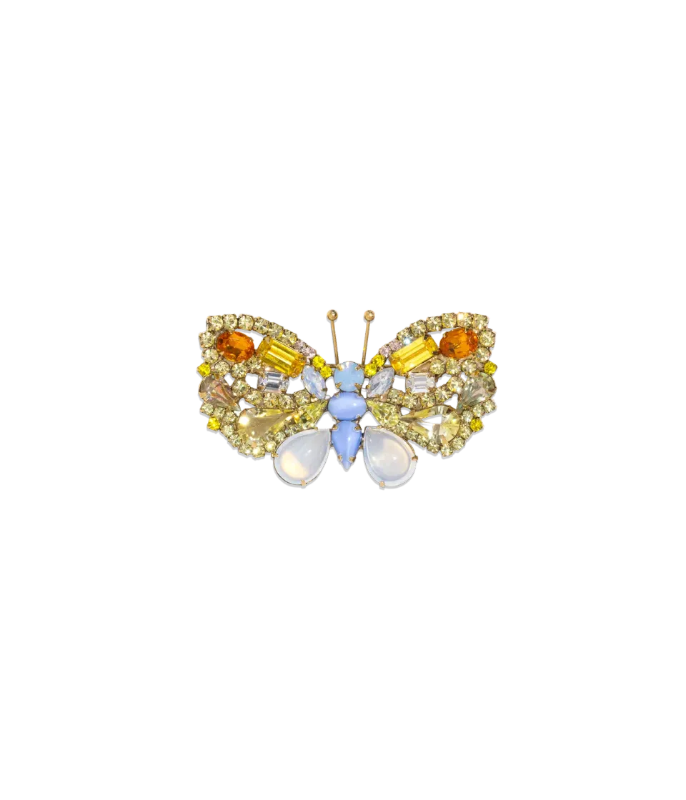 Loren Hope Butterfly Blue Opal brosje limited edition