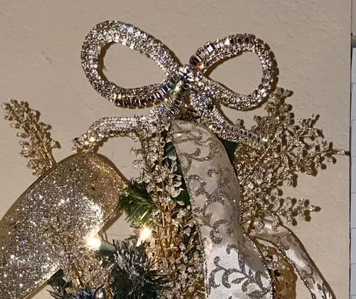 Loren Hope Debutante Bow tretopp Crystal gull