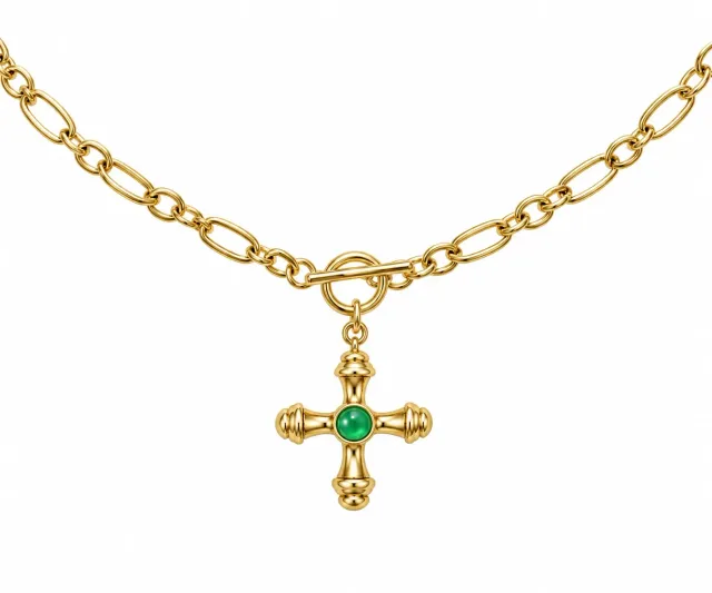 Wos Maria Necklace langt halskjede gull 90 cm