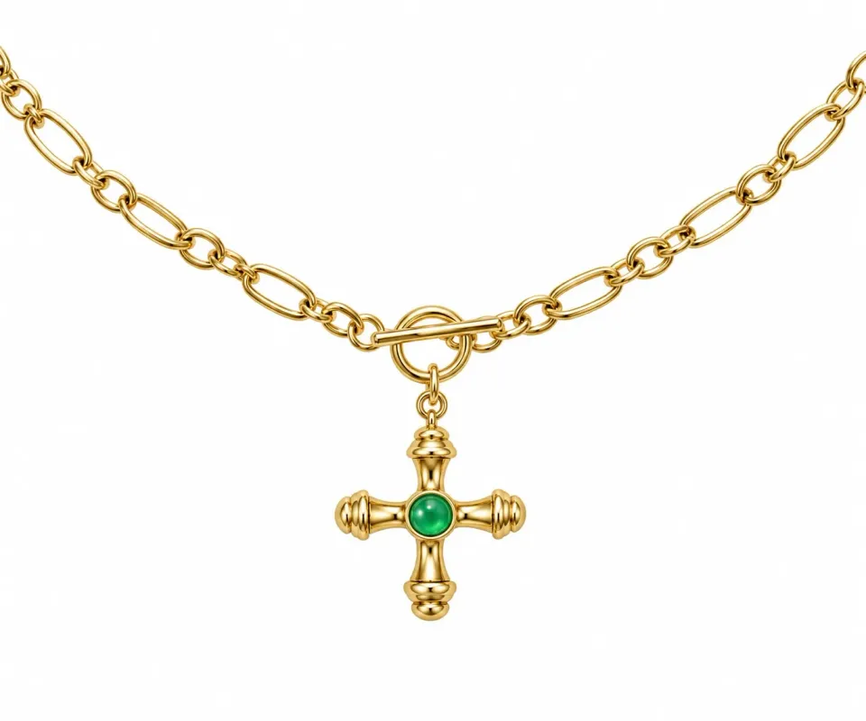 Wos Maria Necklace langt halskjede gull 90 cm