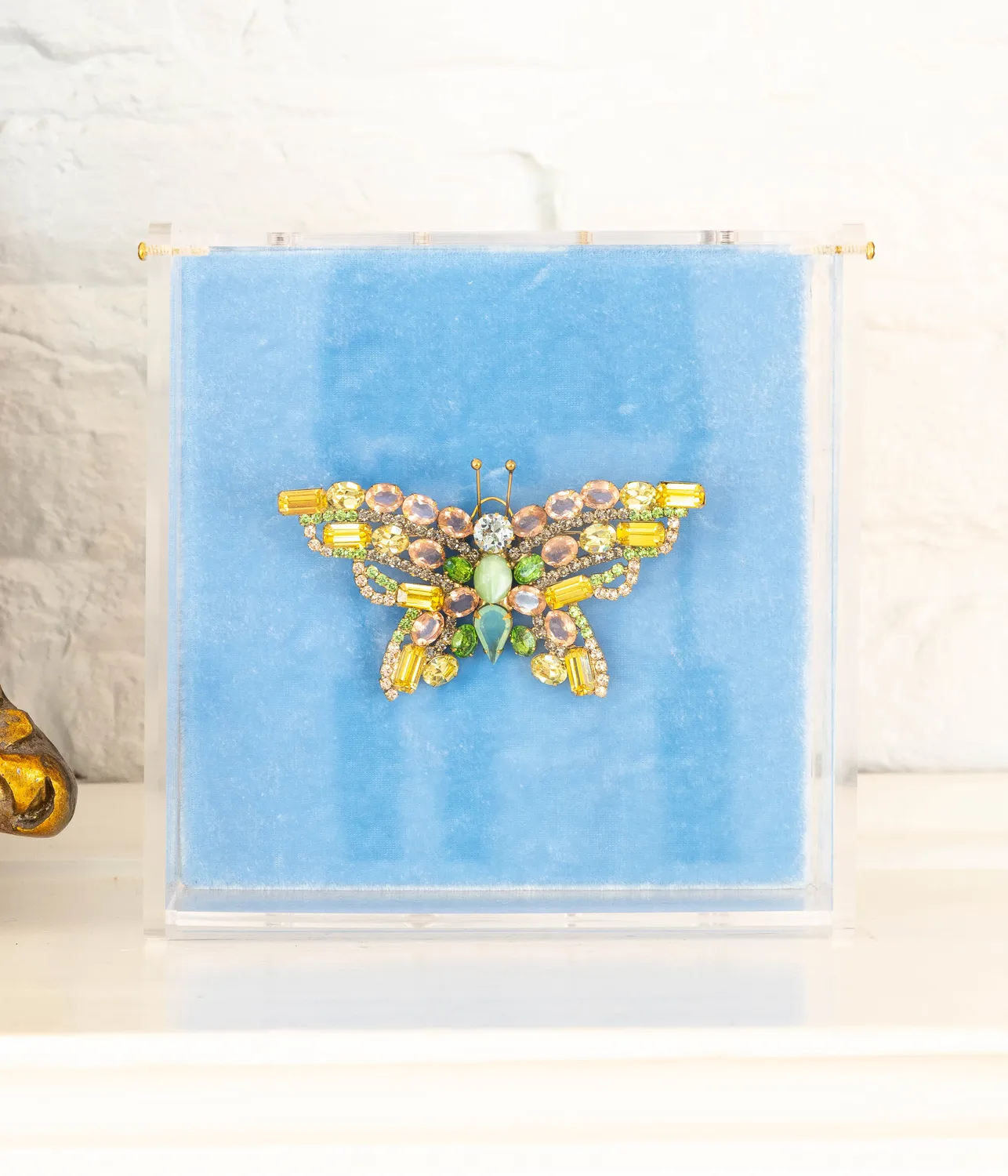 Loren Hope Butterfly Medium Rosaline brosje peridot