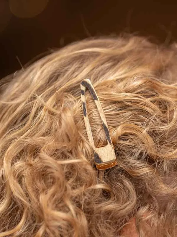pfg Stockholm Leather Clip S hårspenne brud