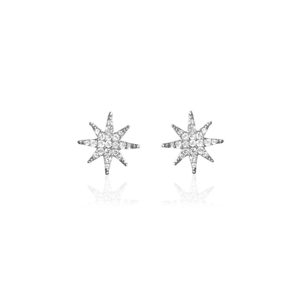 IOAKU Alfa Star Studs øredobber gull 1 cm nikkelplusse