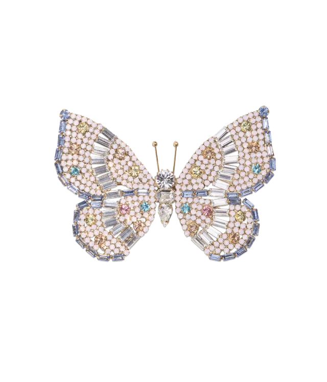 Loren Hope Butterfly brosje crystal aqua unik