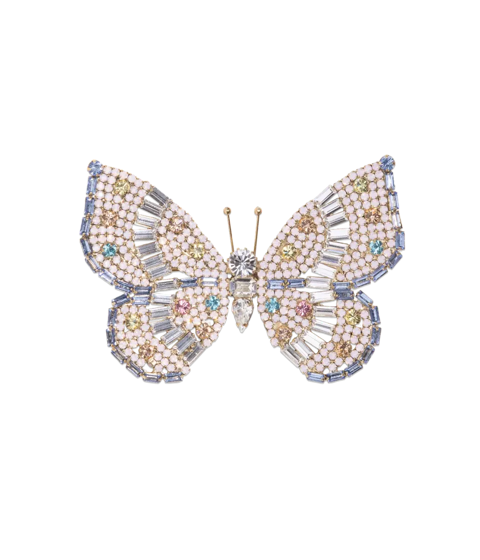 Loren Hope Butterfly brosje crystal aqua unik