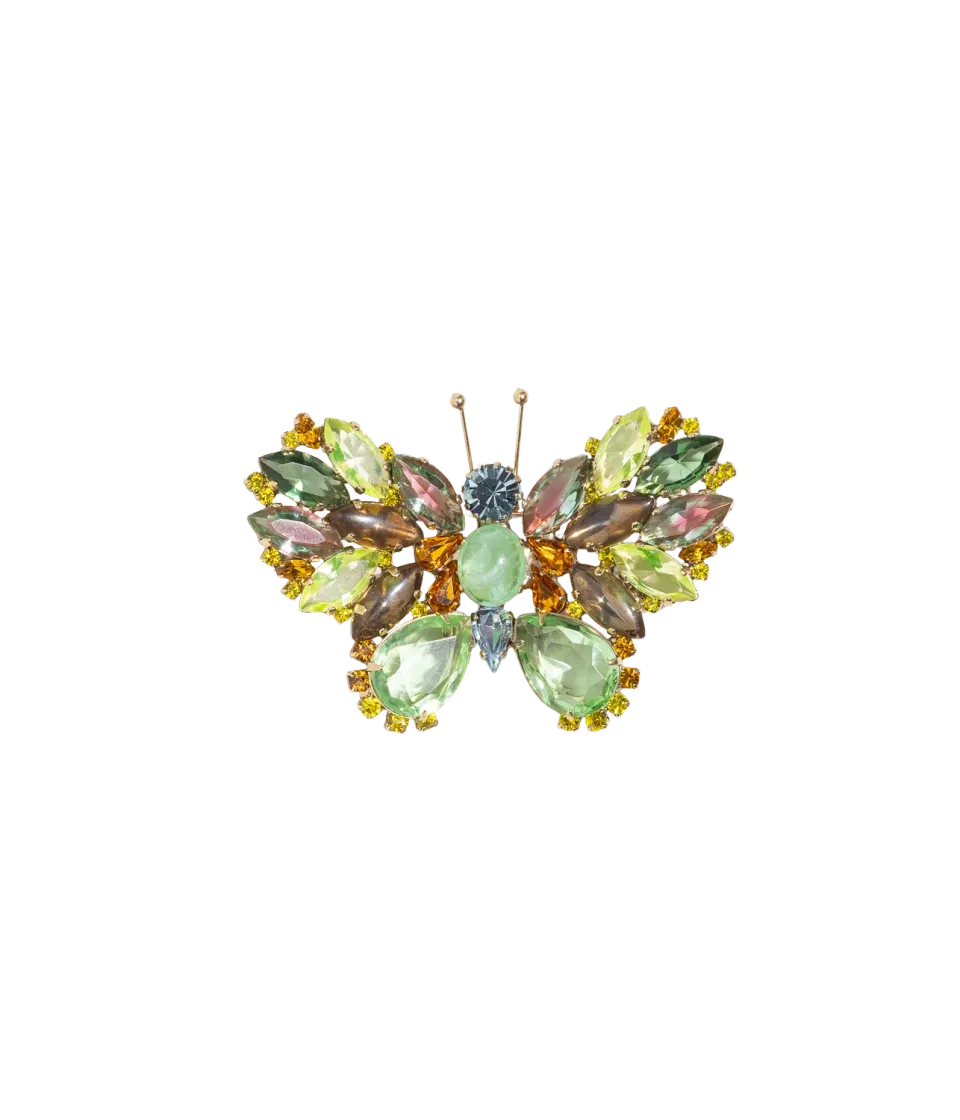 Loren Hope Butterfly brosje peridot grønn unika