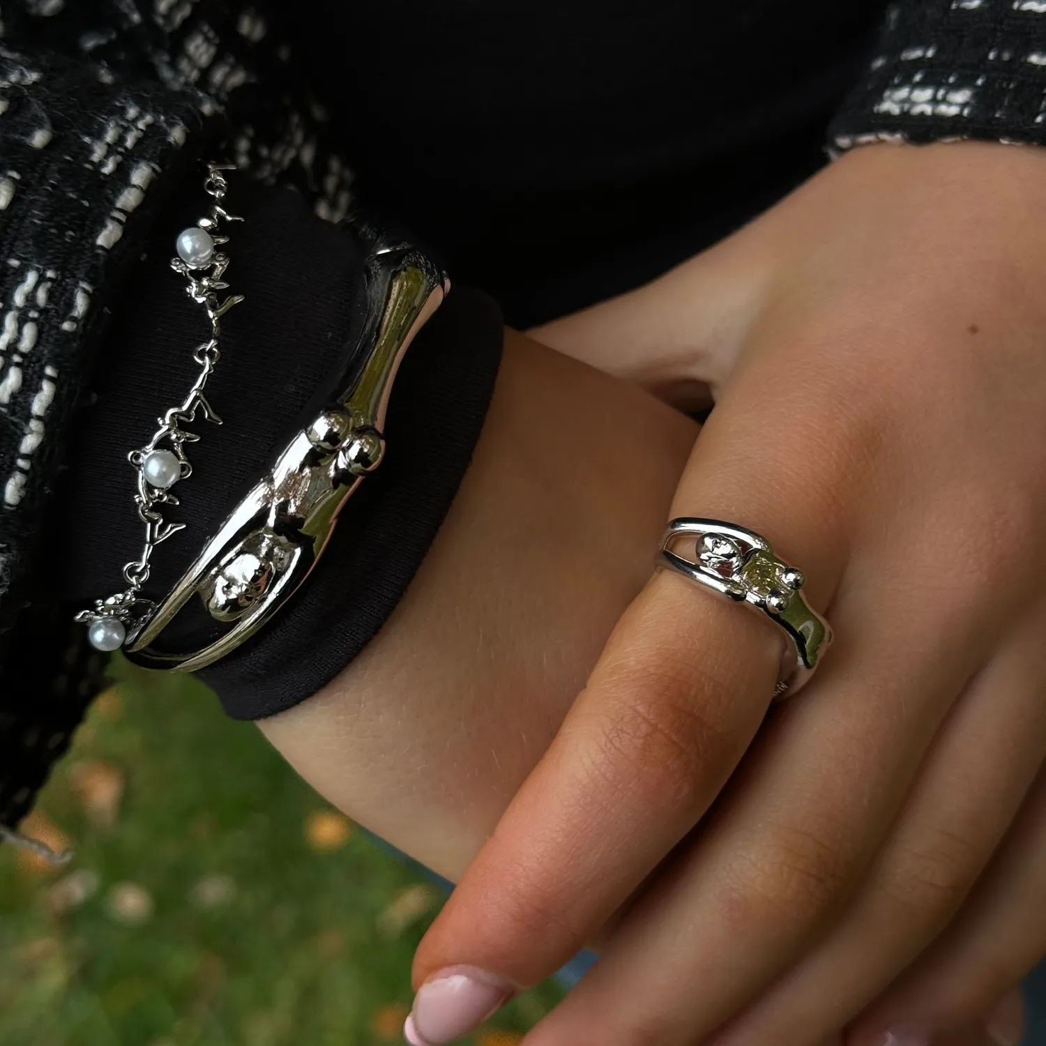 IOAKU La Passion Woman mansjett-armbånd gull messing