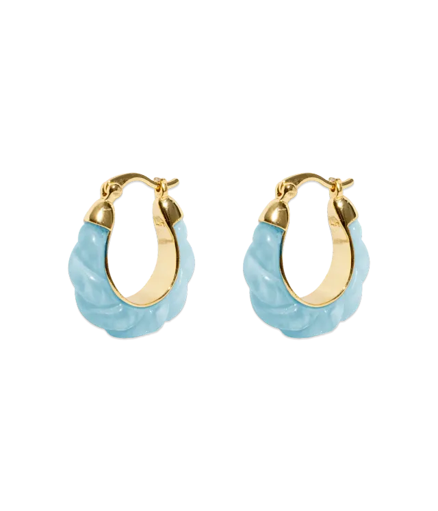 Loren Hope Alani Hoop øredobber turkis resin