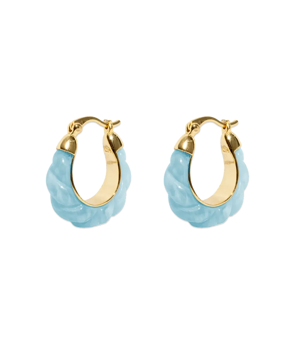 Loren Hope Alani Hoop øredobber turkis resin