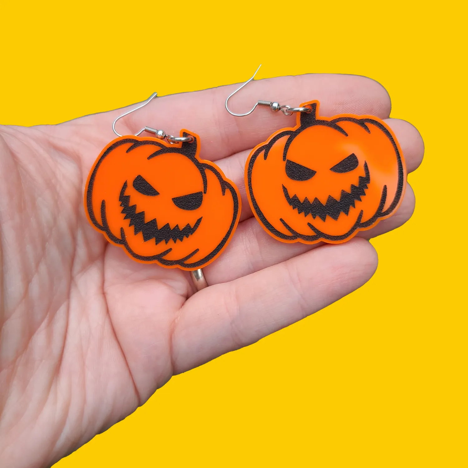 MiniKitty Scary Jack-o-Lantern øredobber gull