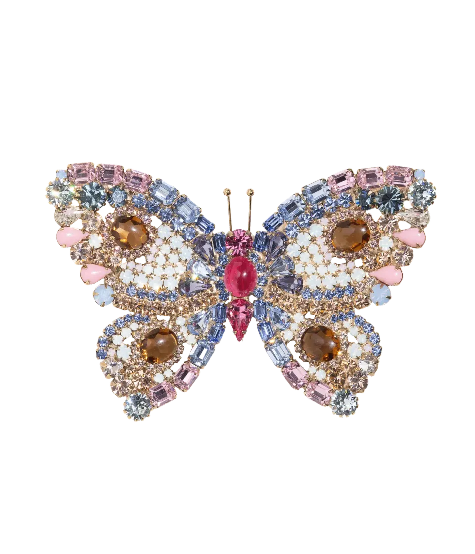 Loren Hope Butterfly brosje Sapphire Opal Rose unik