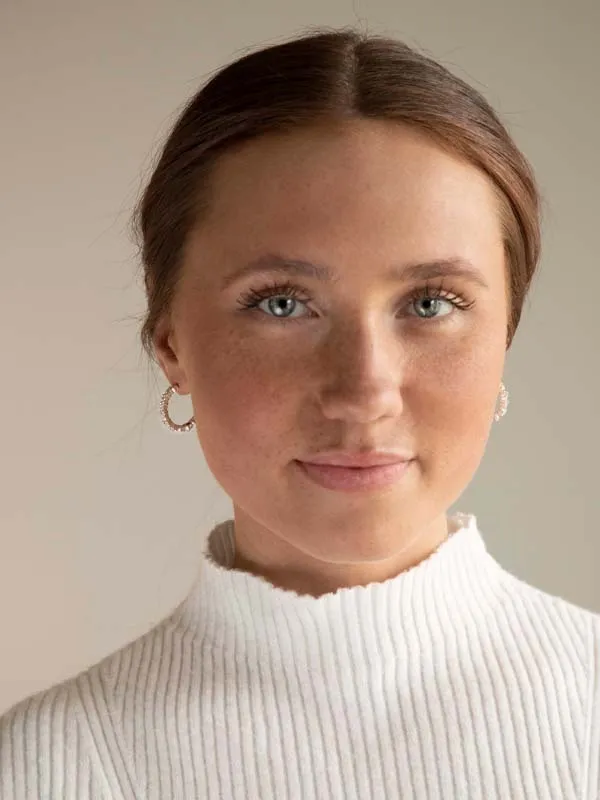 pfg Stockholm Julie sølv øredobber glitrende
