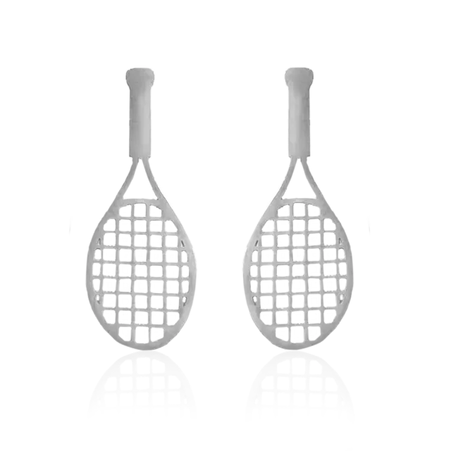IOAKU Tennis Racket øredobber gull 7 cm