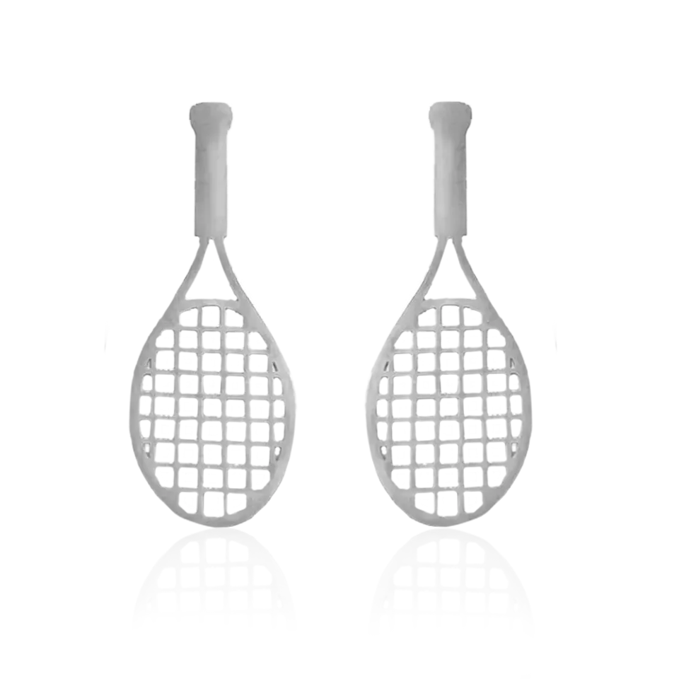 IOAKU Tennis Racket øredobber gull 7 cm