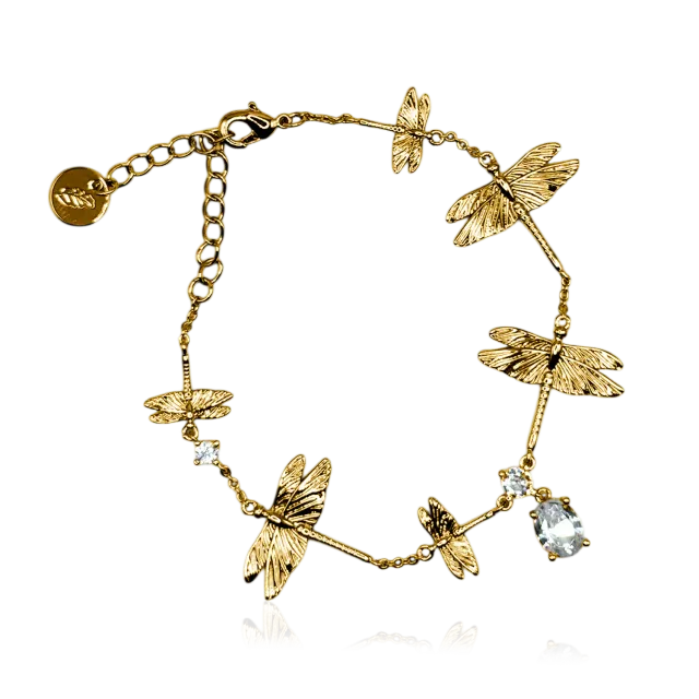IOAKU Dragonfly Reborn Iconic armbånd gull 15 cm