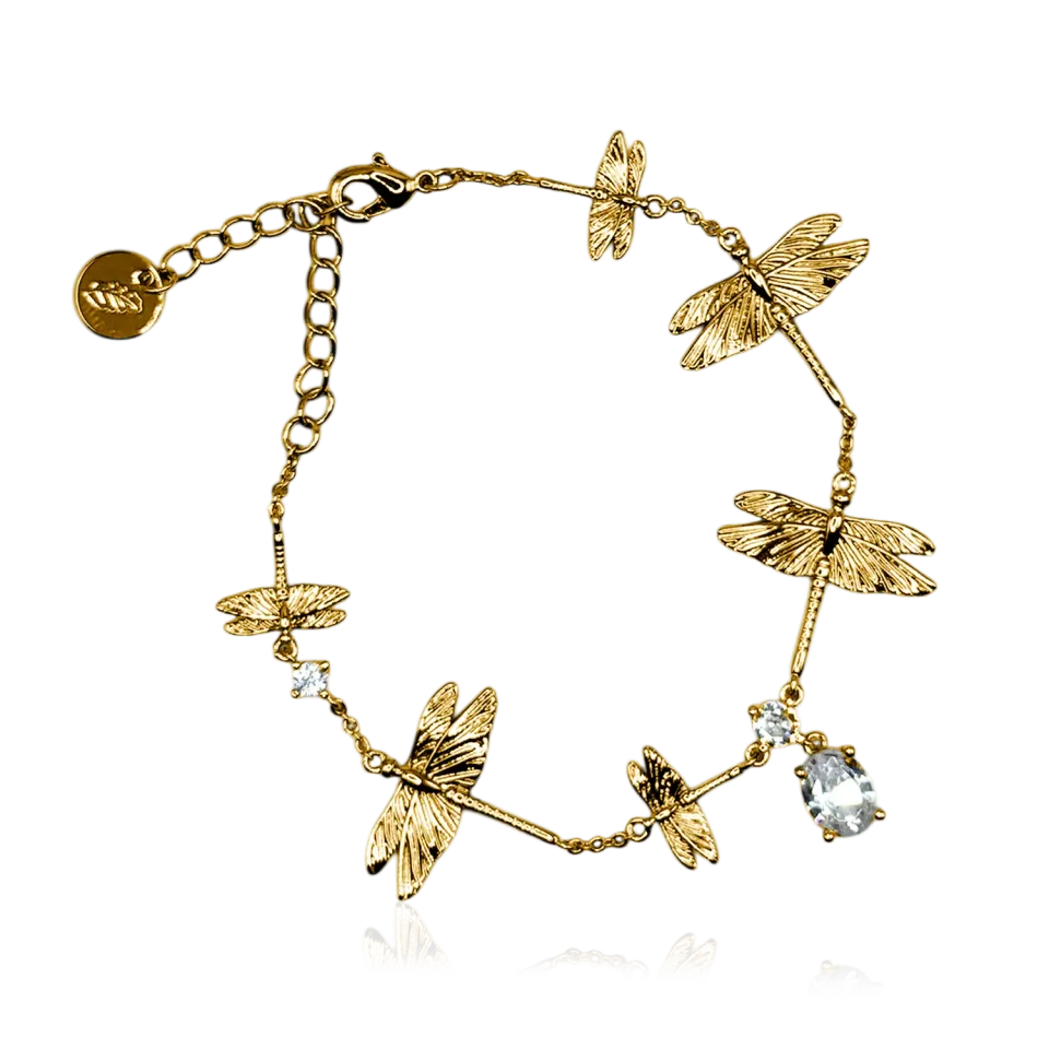 IOAKU Dragonfly Reborn Iconic armbånd gull 15 cm