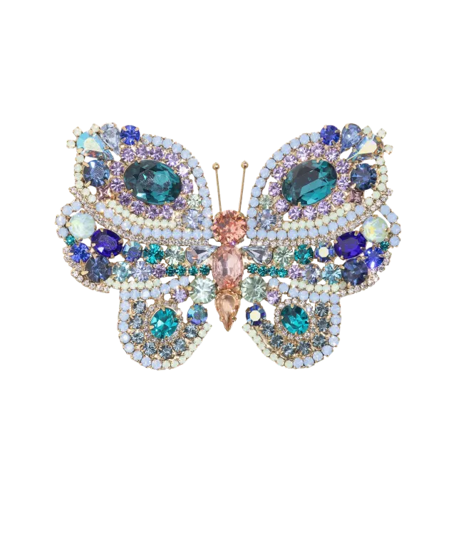 Loren Hope Butterfly Series brosje X-Large zircon unika