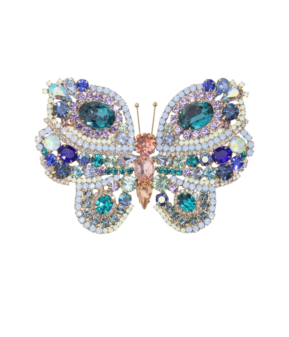 Loren Hope Butterfly Series brosje X-Large zircon unika