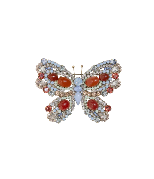 Loren Hope Butterfly Large Butterfly brosje karneol
