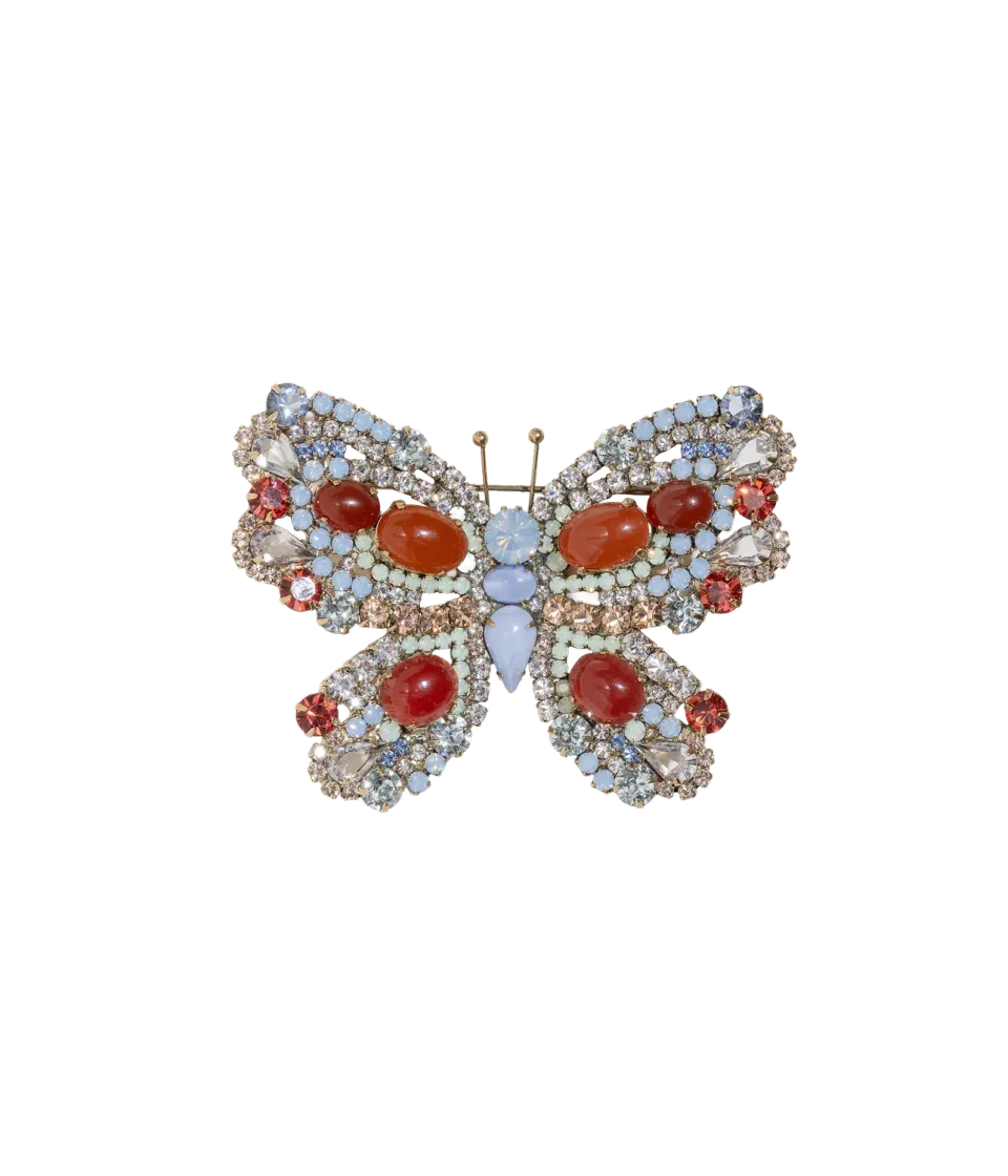 Loren Hope Butterfly Large Butterfly brosje karneol