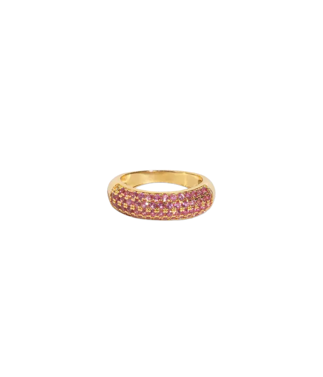 Loren Hope Veyra Ring ring rosa pavé