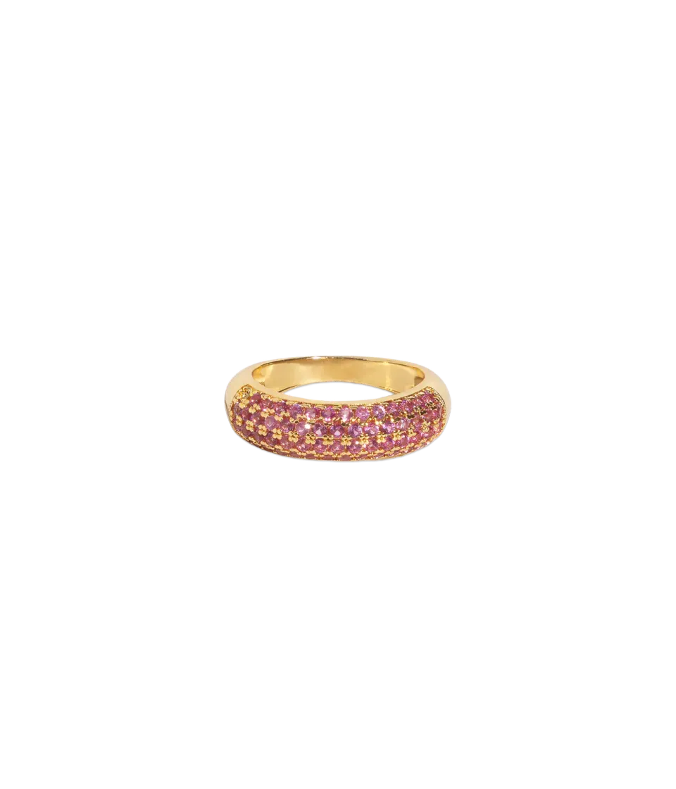 Loren Hope Veyra Ring ring rosa pavé