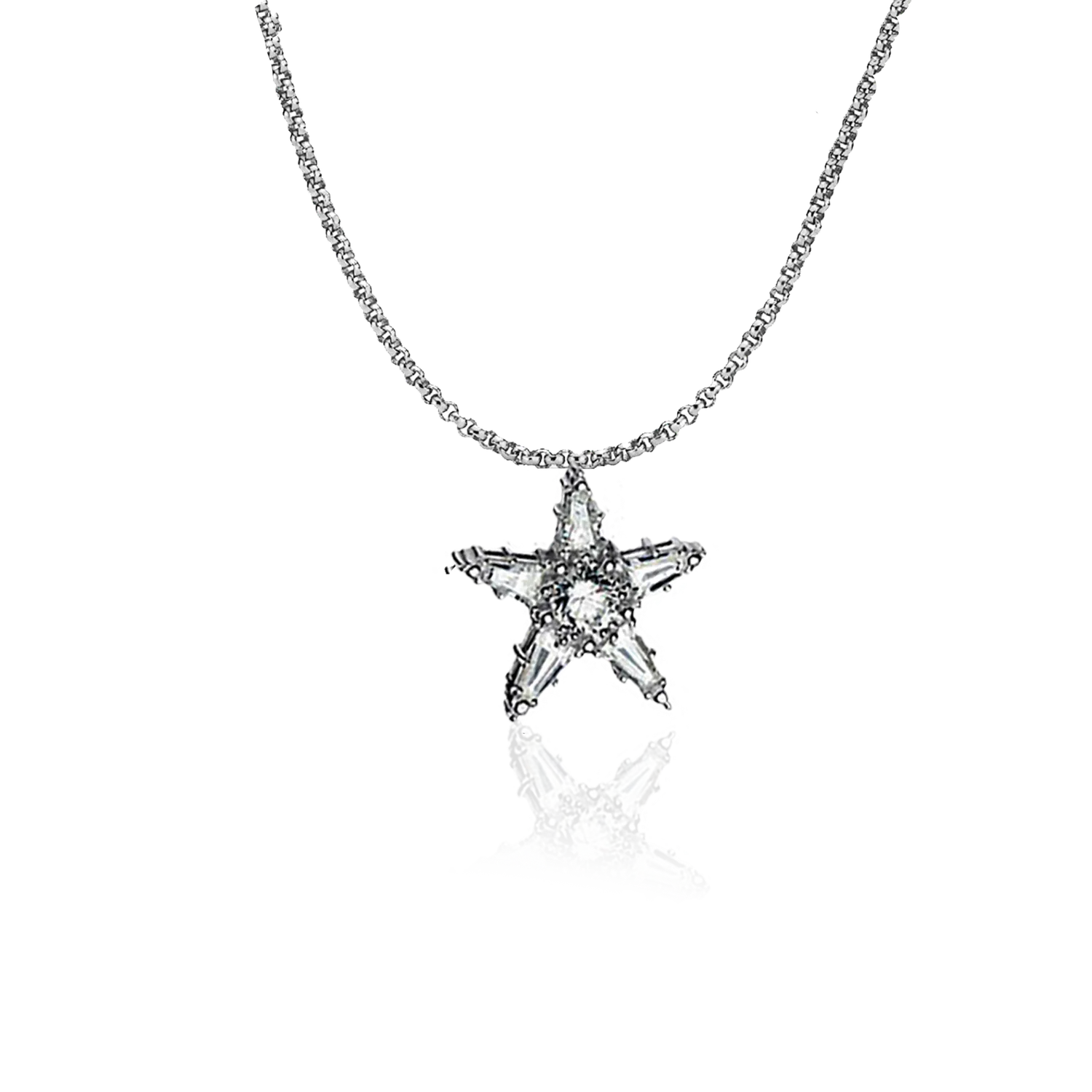 IOAKU Starlumen Crystal Pendant halskjede gull 75 cm