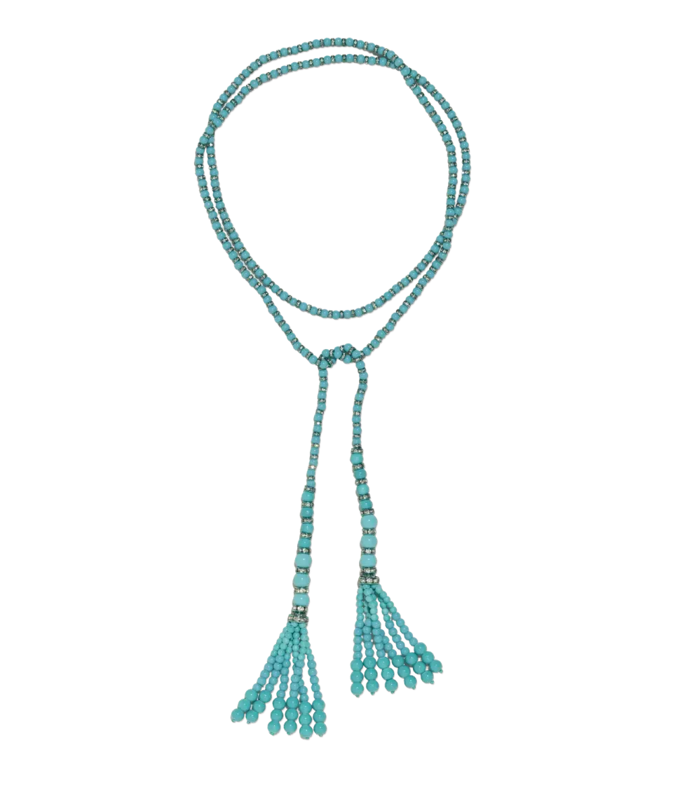 Loren Hope Greer Tassel Lariat halssmykke turkis
