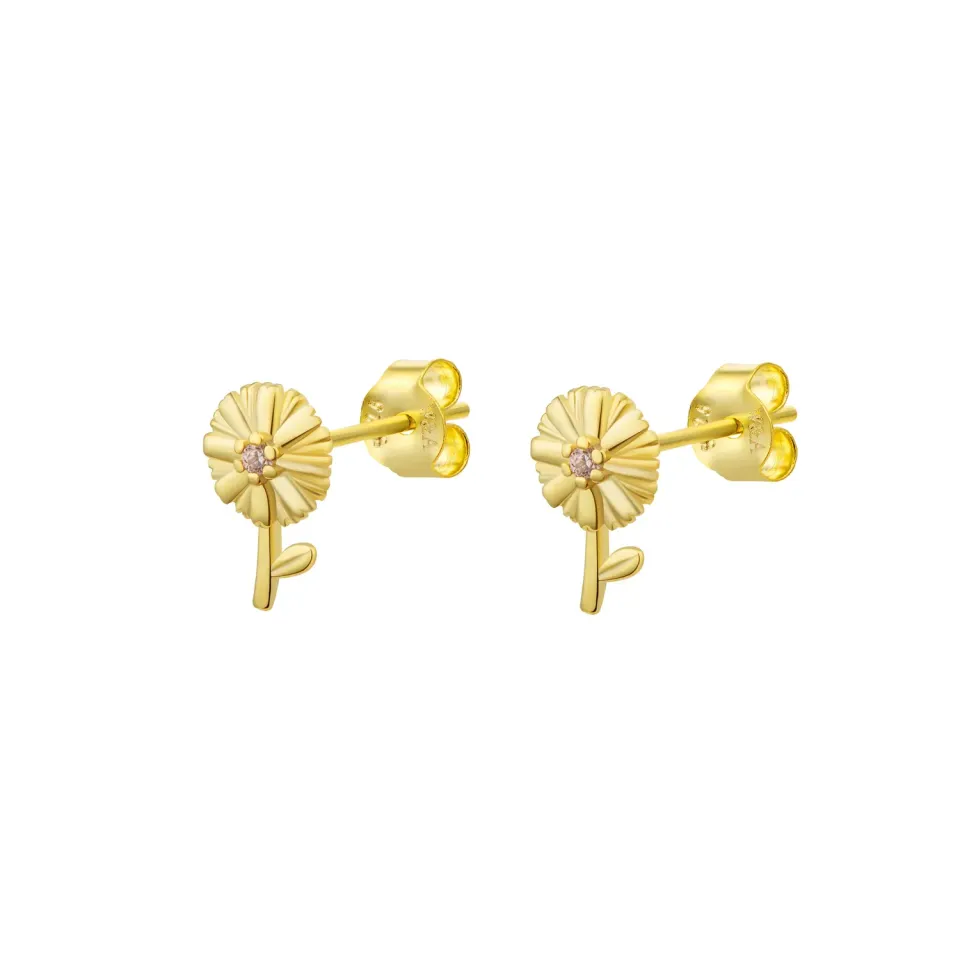 Wioga Loui E-8214-GP øredobber forgylt studs 1 cm