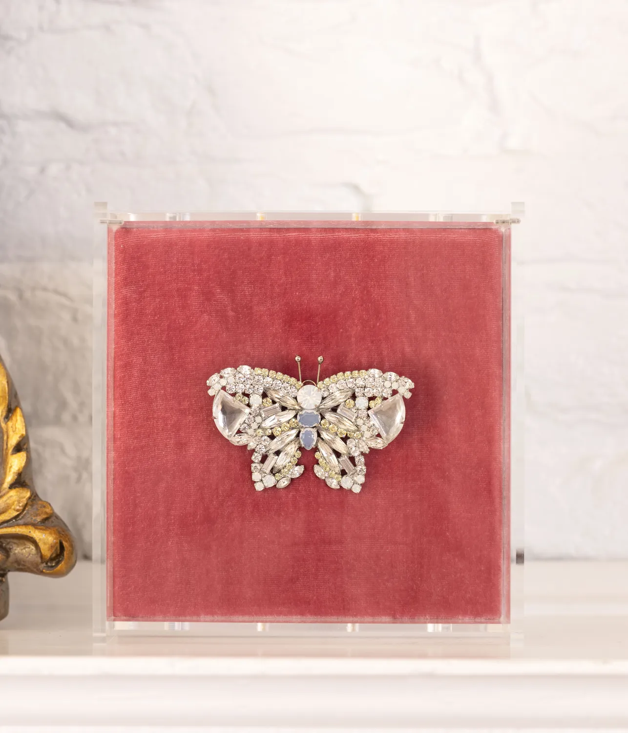 Loren Hope Butterfly brosje krystall medium